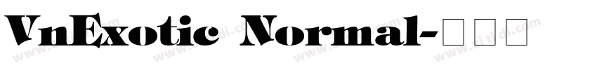 VnExotic Normal字体转换